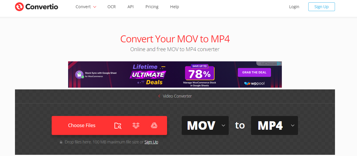 Convertio - Convert MOV to MP4 Online and Free