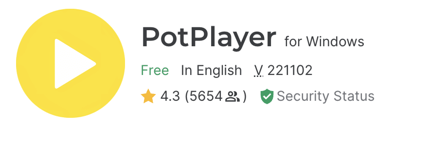 PotPlayer interface with advanced playback settings