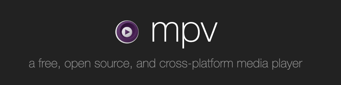 MPV player's minimal interface