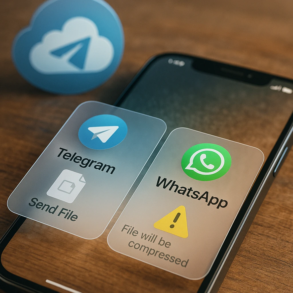 Telegram vs WhatsApp comparison showing chat organization features and video call quality differences in 2026