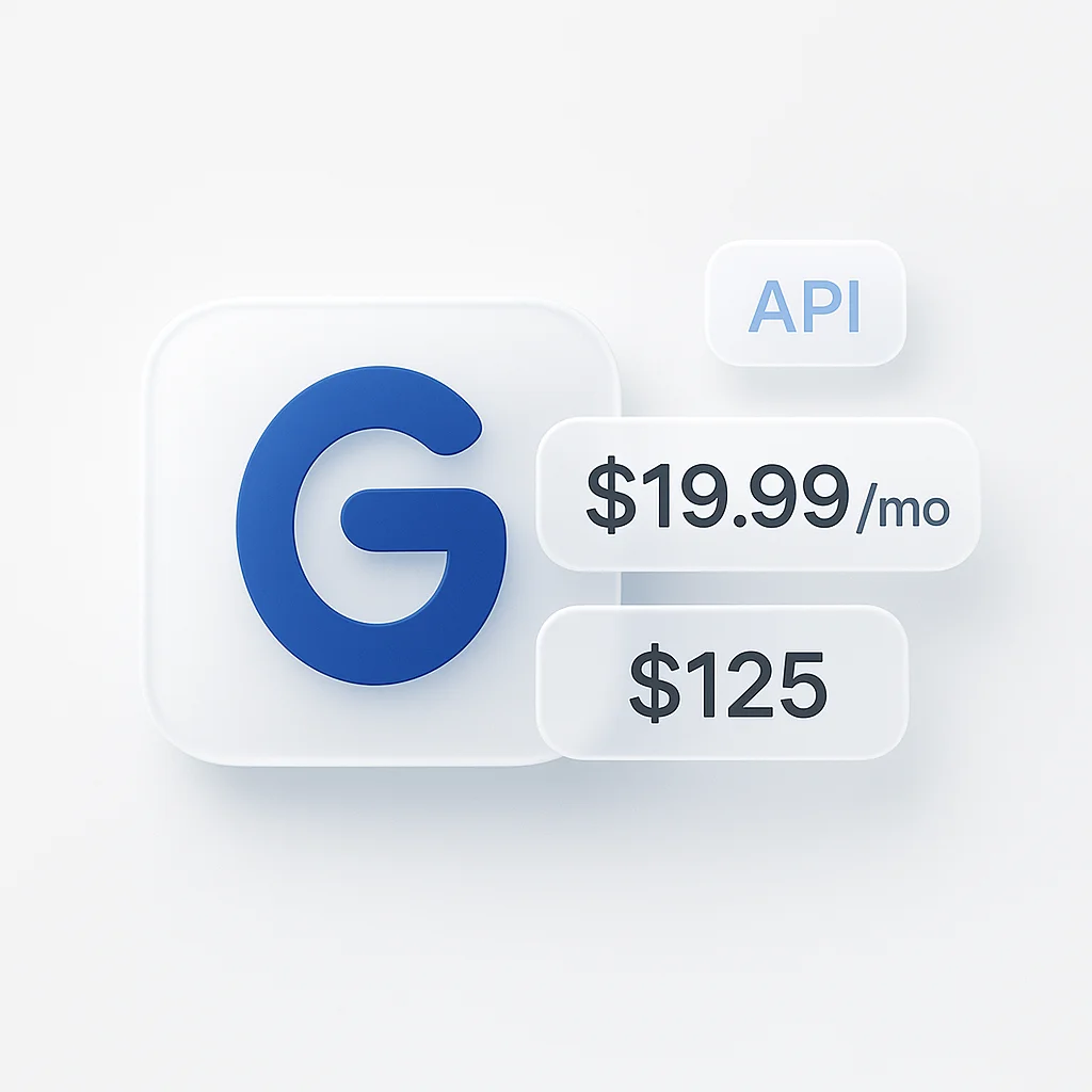 Gemini Pricing 2026: Pro $19.99/mo, Ultra $125 and Gemini 3 API Costs