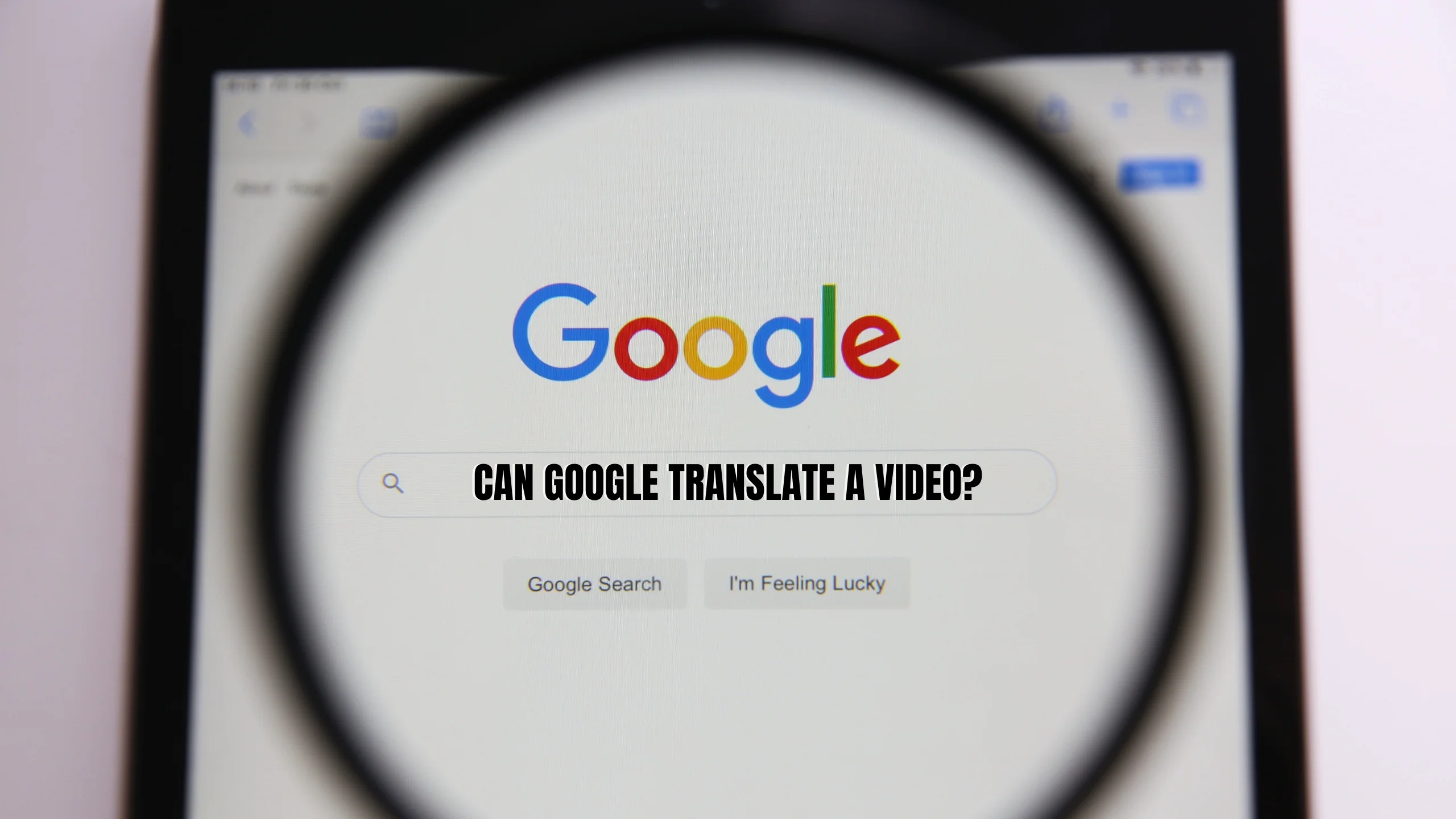 Can Google Translate a Video?
